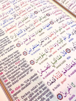 Cami Boy Satır Altı Türkçe Okunuşlu ve Türkçe Mealli Renkli Kuran-ı Kerim - Görsel 2