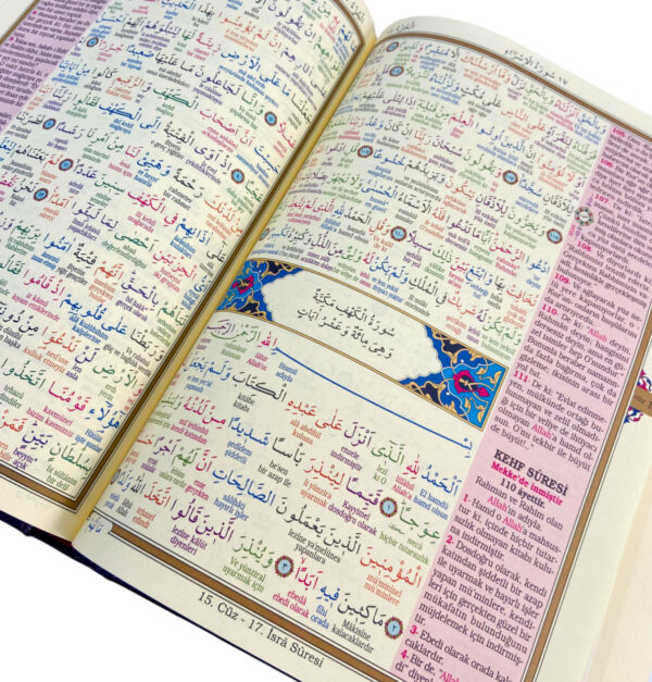 Rahle Boy 5'li (Beşli) Özellikli Arapça, Türkçe Satır Arası Okunuşlu, Türkçe Meali ve Kelime Mealli - Görsel 2