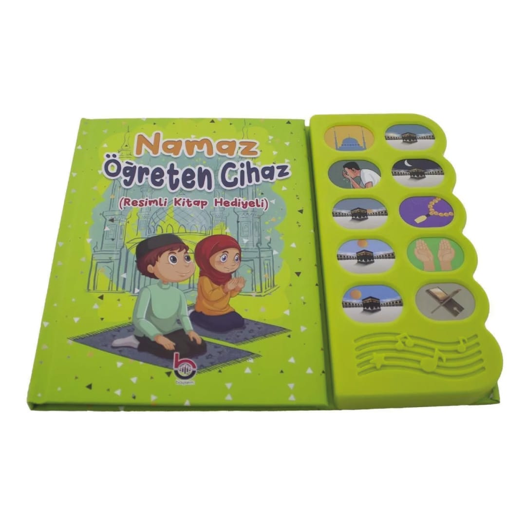 8682998528036.jpg Namaz Öğreten Cihaz Resimli Kitap Seti Yeşil - Görsel 1