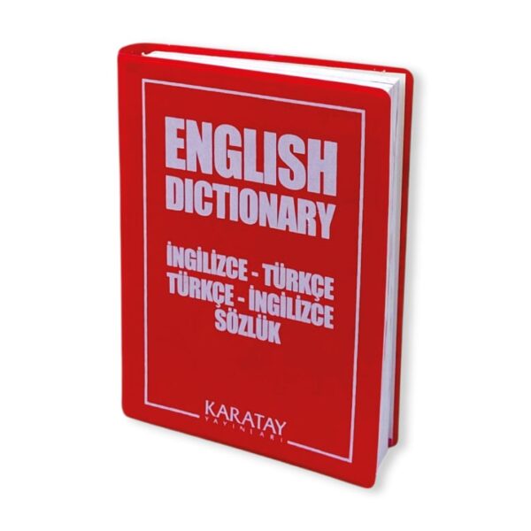 English Dictionary İngilizce - Türkçe Türkçe - İngilizce Sözlük -Plastik Kırmızı Kapak