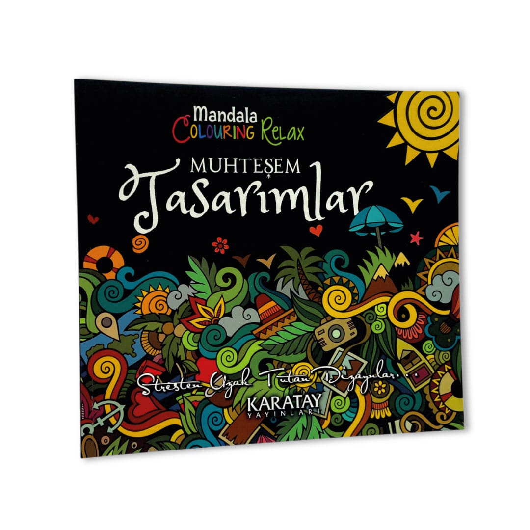 9786051133317.jpg Muhteşem Tasarımlar - Mandala Colouring Relax - Görsel 1