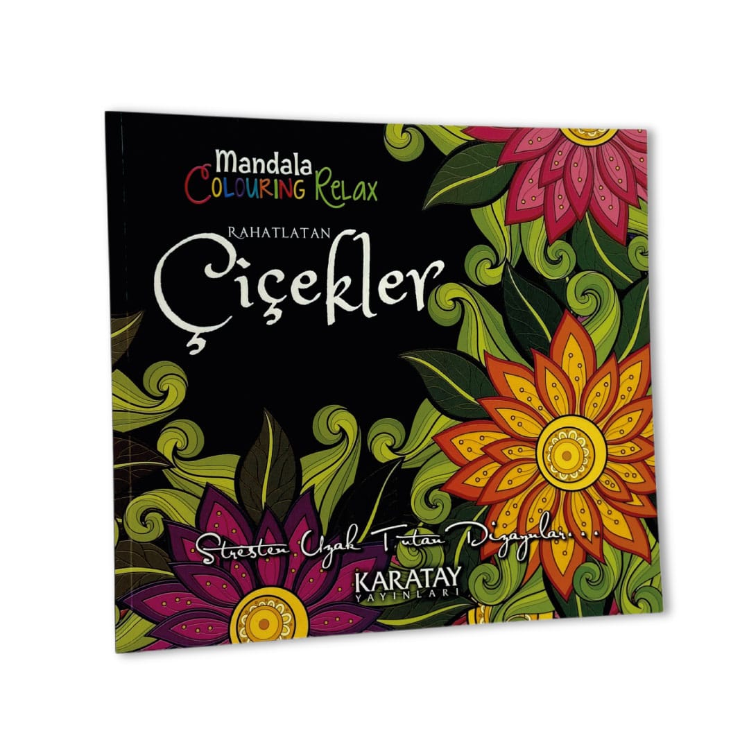 9786051133324.jpg Rahatlatan Çiçekler - Mandala Colouring Relax - Görsel 1