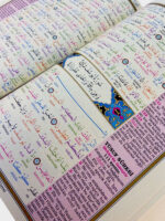 Kuranı Kerim Bilgisayar Hatlı Renkli Kelime Meali Cami Boy Bordo - Görsel 4