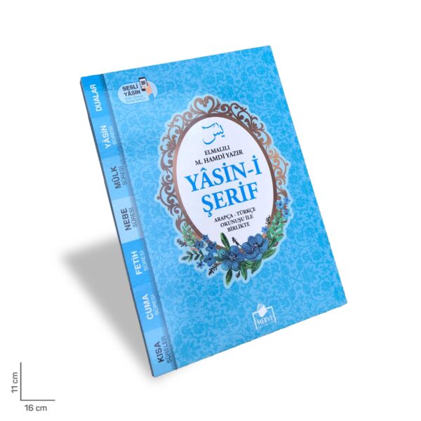 Yasin-i Şerif Arapça Türkçe Okunuşu ile Birlikte Mavi Kapak Çanta Boy