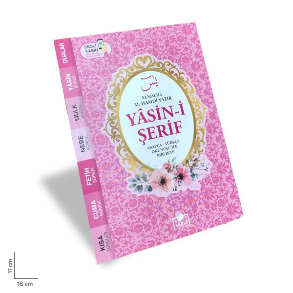 Yasin-i Şerif Arapça Türkçe Okunuşu ile Birlikte Pembe Kapak Çanta Boy