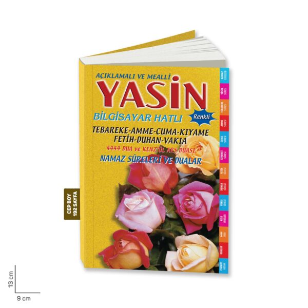 Yasini Şerif Açıklamalı ve Mealli Cep Boy - Sarı Renk