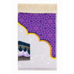 Dijital Baskılı Çocuk Seccadesi - Mor Kabe Model - Görsel 2