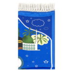 Dijital Baskılı Çocuk Seccadesi - Mavi Balonlu Model - Görsel 2