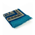 Dodya Kadife Çocuk Seccadesi Mihrap Desenli - Mavi - Görsel 2