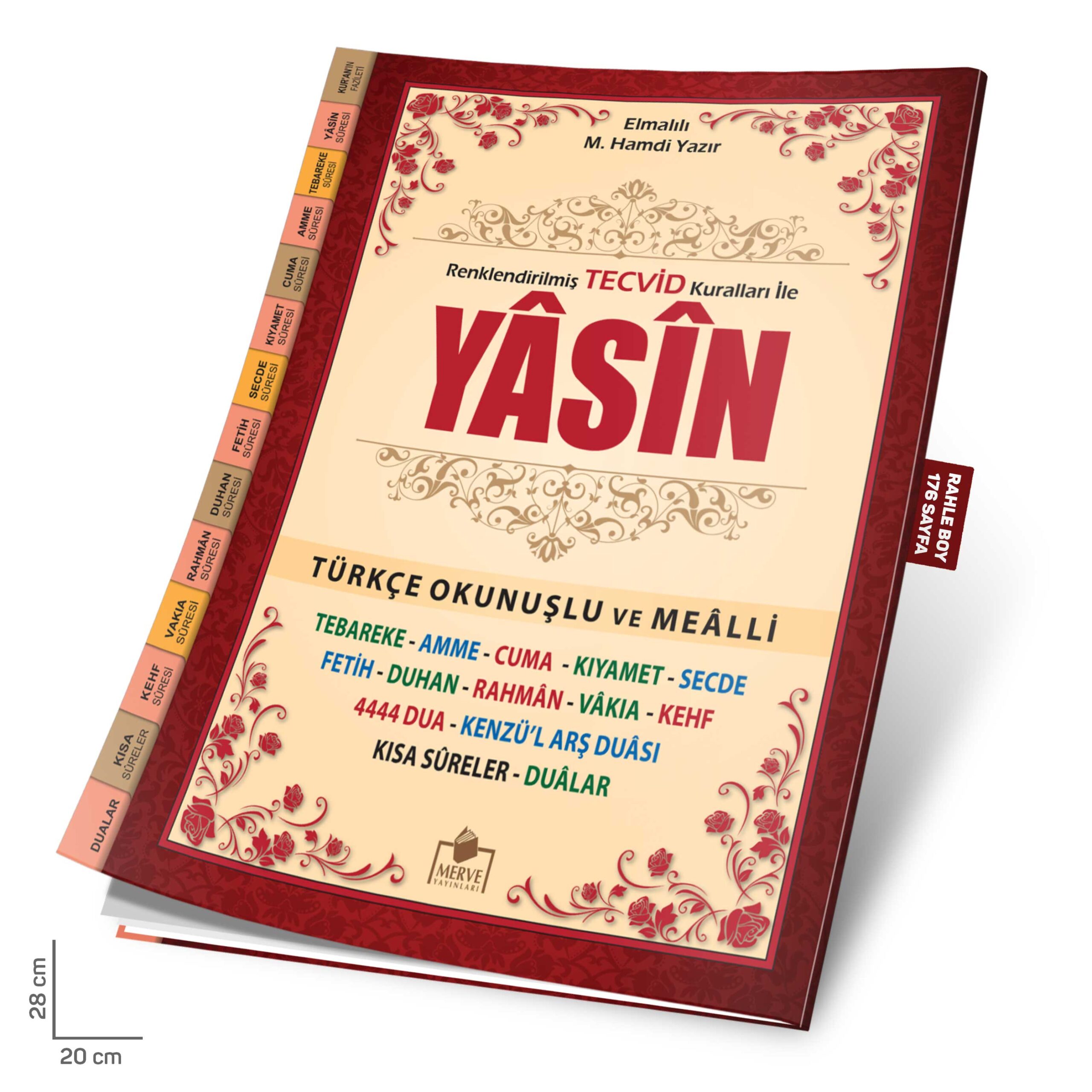 rahle-tecvidli-yasin-scaled-1.jpg Tecvidli Yasini Şerif Türkçe Fihristli Rahle Boy - Görsel 1